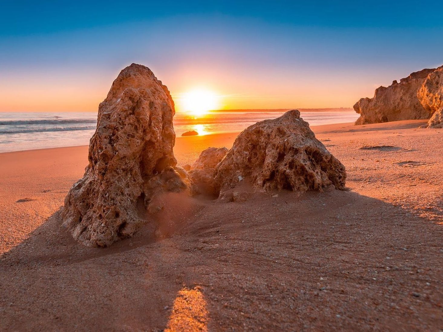 Zonsondergang in de Algarve - Autorondreis Portugal - De Portugese zon achterna
